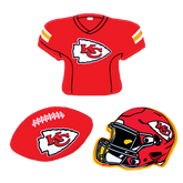 BigMouth Inc Collabs|Pool | NFL Neoprene Diving Toys - Kansas City Chiefs (Set of 3)