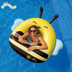 BigMouth Inc Pool|Collabs | Squishmallows Sunny the Bee 42 inch pool float with cupholder