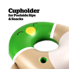 BigMouth Inc Pool|Collabs | Squishmallows Avery the Duck 42 inch pool float with cupholder