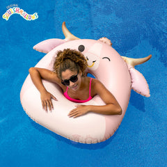 BigMouth Inc Pool|Collabs | Squishmallows Howland the Cow 36 in Ring Pool Float