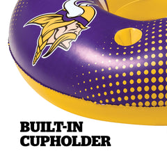 BigMouth Inc Pool|Collabs | Minnesota Vikings 42 in Pool Float with cupholder and backrest