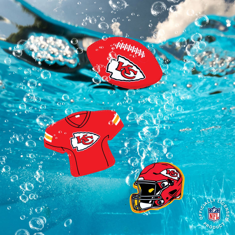 BigMouth Inc Collabs|Pool | NFL Neoprene Diving Toys - Kansas City Chiefs (Set of 3)