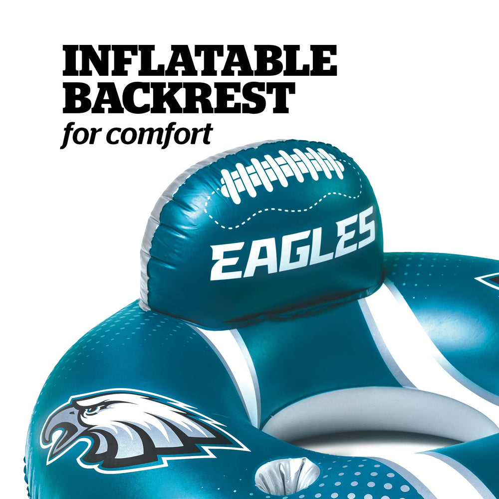 BigMouth Inc Pool|Collabs | Philadelphia Eagles 42 in Pool Float with cupholder and backrest