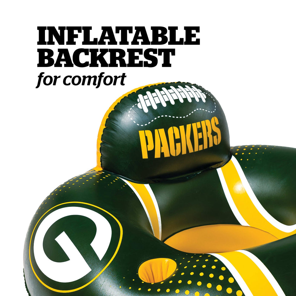 BigMouth Inc Pool|Collabs | Green Bay Packers 42 in Pool Float with cupholder and backrest