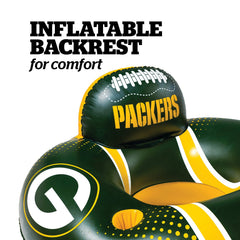 BigMouth Inc Pool|Collabs | Green Bay Packers 42 in Pool Float with cupholder and backrest