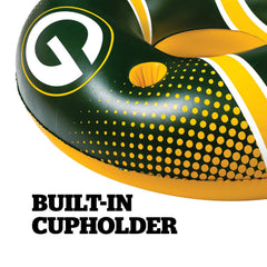 BigMouth Inc Pool|Collabs | Green Bay Packers 42 in Pool Float with cupholder and backrest