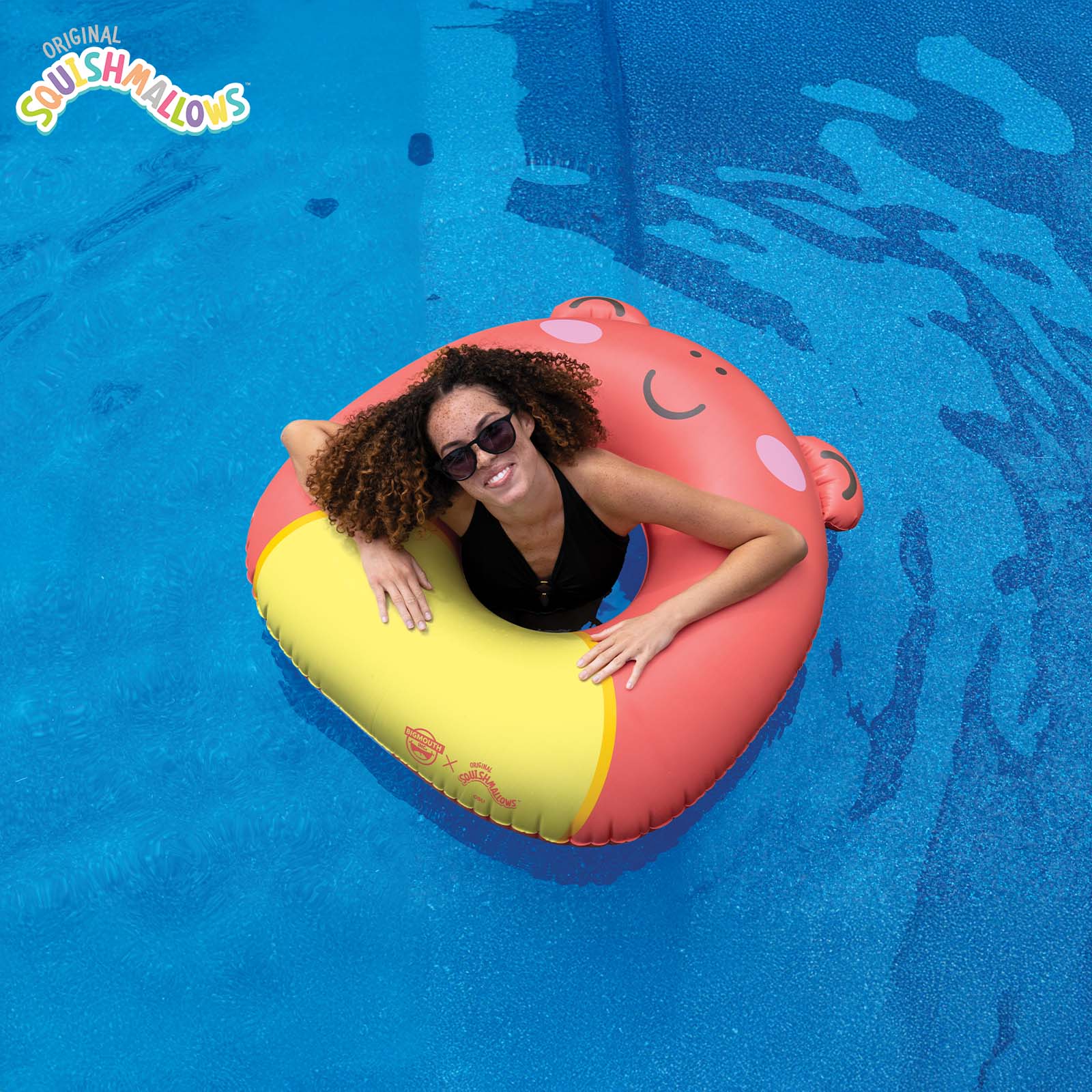 BigMouth Inc Pool|Collabs | Squishmallows Obu the Frog 36 in ring Pool Float