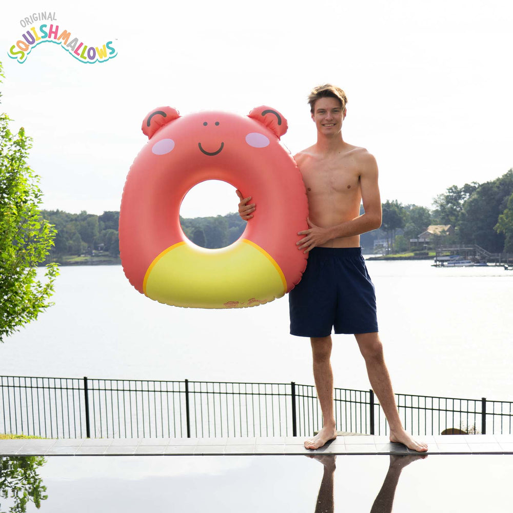 BigMouth Inc Pool|Collabs | Squishmallows Obu the Frog 36 in ring Pool Float