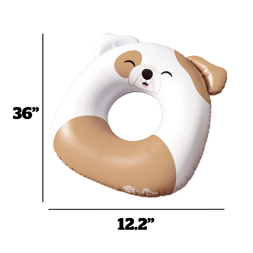 BigMouth Inc Collabs|Pool | Squishmallows Brock the BullDog 36 in ring pool float