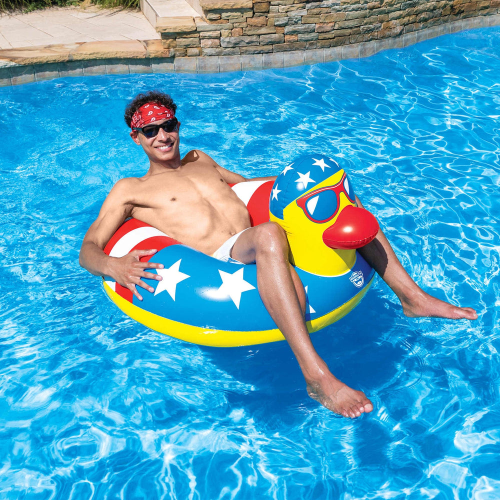BigMouth Inc Pool | Giant 250th Party Rubber Duck Pool Float – Over 4 Ft of Quacktastic Chaos