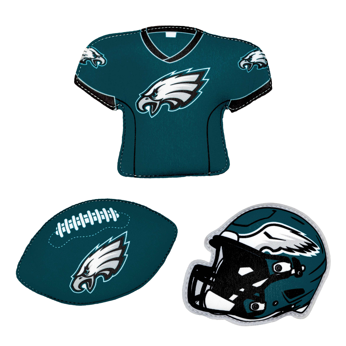 BigMouth Inc Pool|Collabs | NFL Neoprene Diving Toys - Philadelphia Eagles (Set of 3)