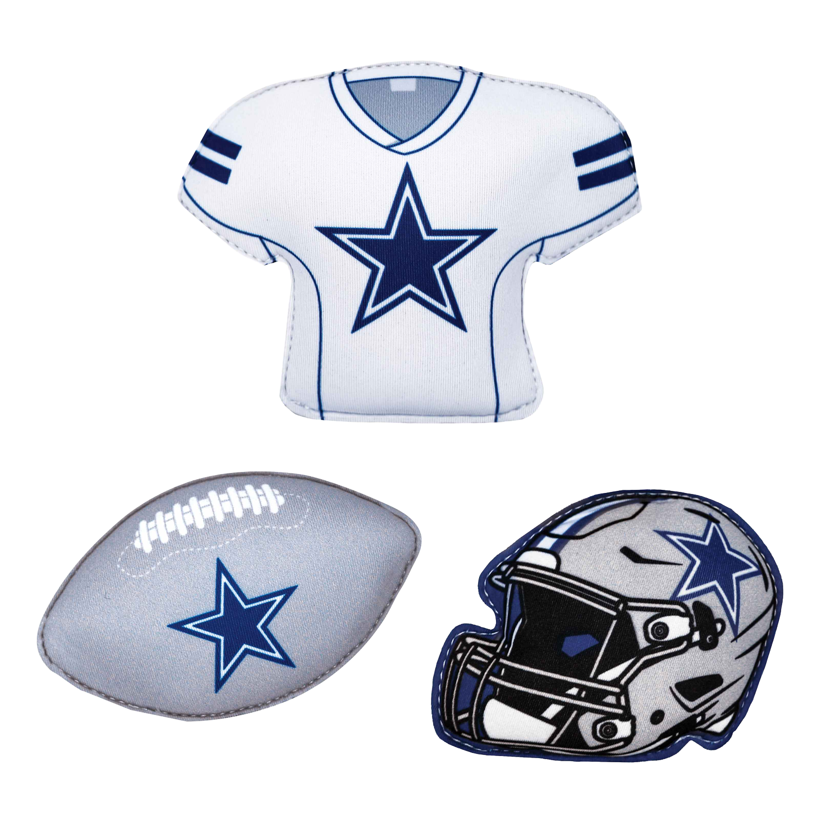 BigMouth Inc Pool|Collabs | NFL Neoprene Diving Toys - Dallas Cowboys (Set of 3)