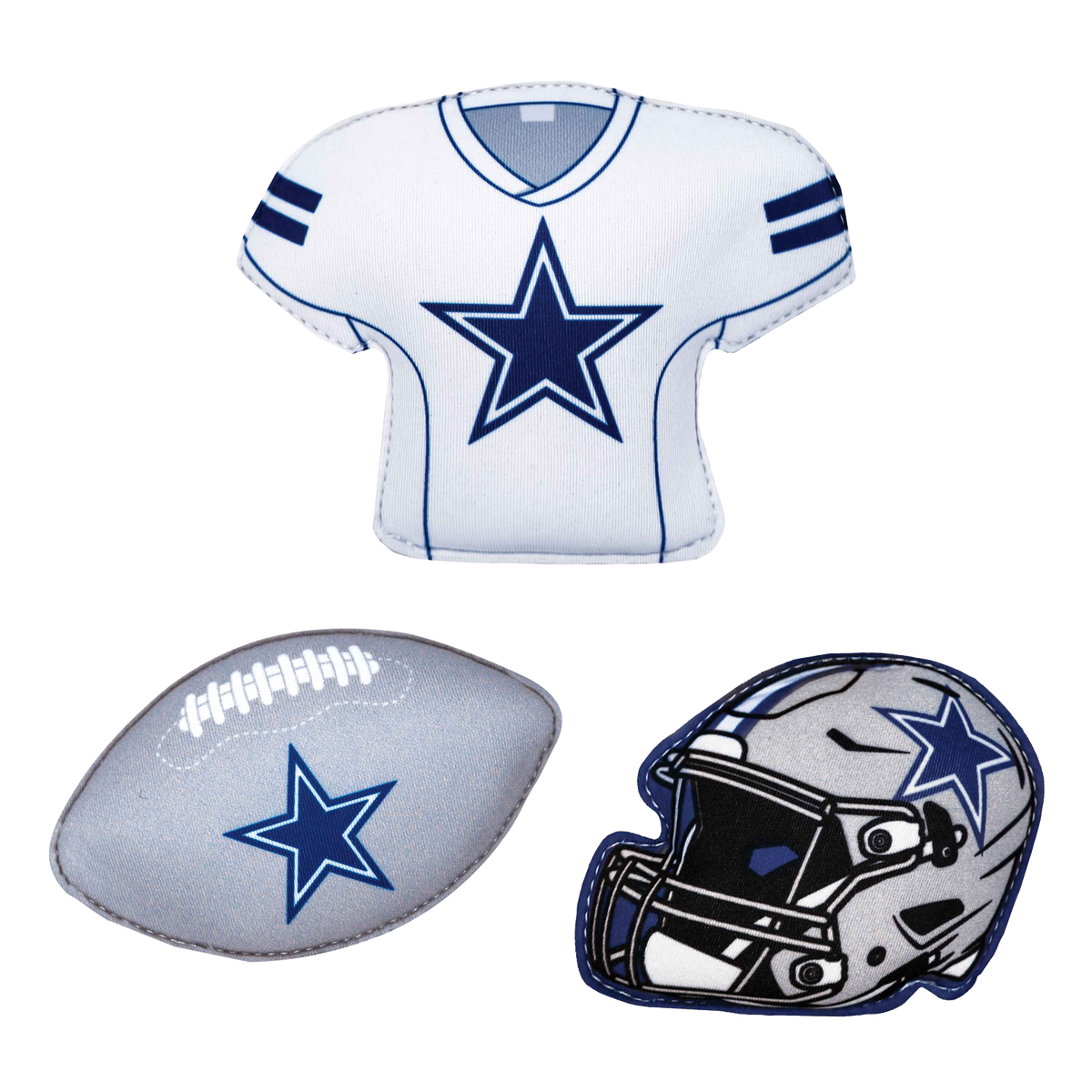 BigMouth Inc Pool|Collabs | NFL Neoprene Diving Toys - Dallas Cowboys (Set of 3)