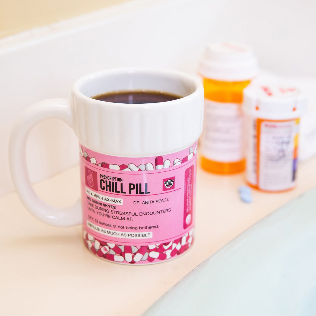 BigMouth Inc Beach | Pink Chill Pill Mug