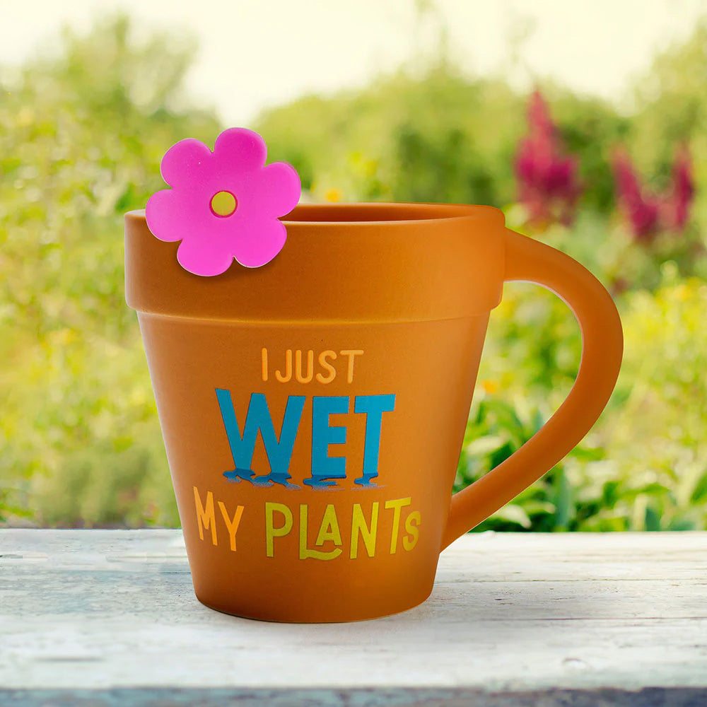 BigMouth Inc Beach | I Just Wet My Plants! - Tea Infuser Mug Set