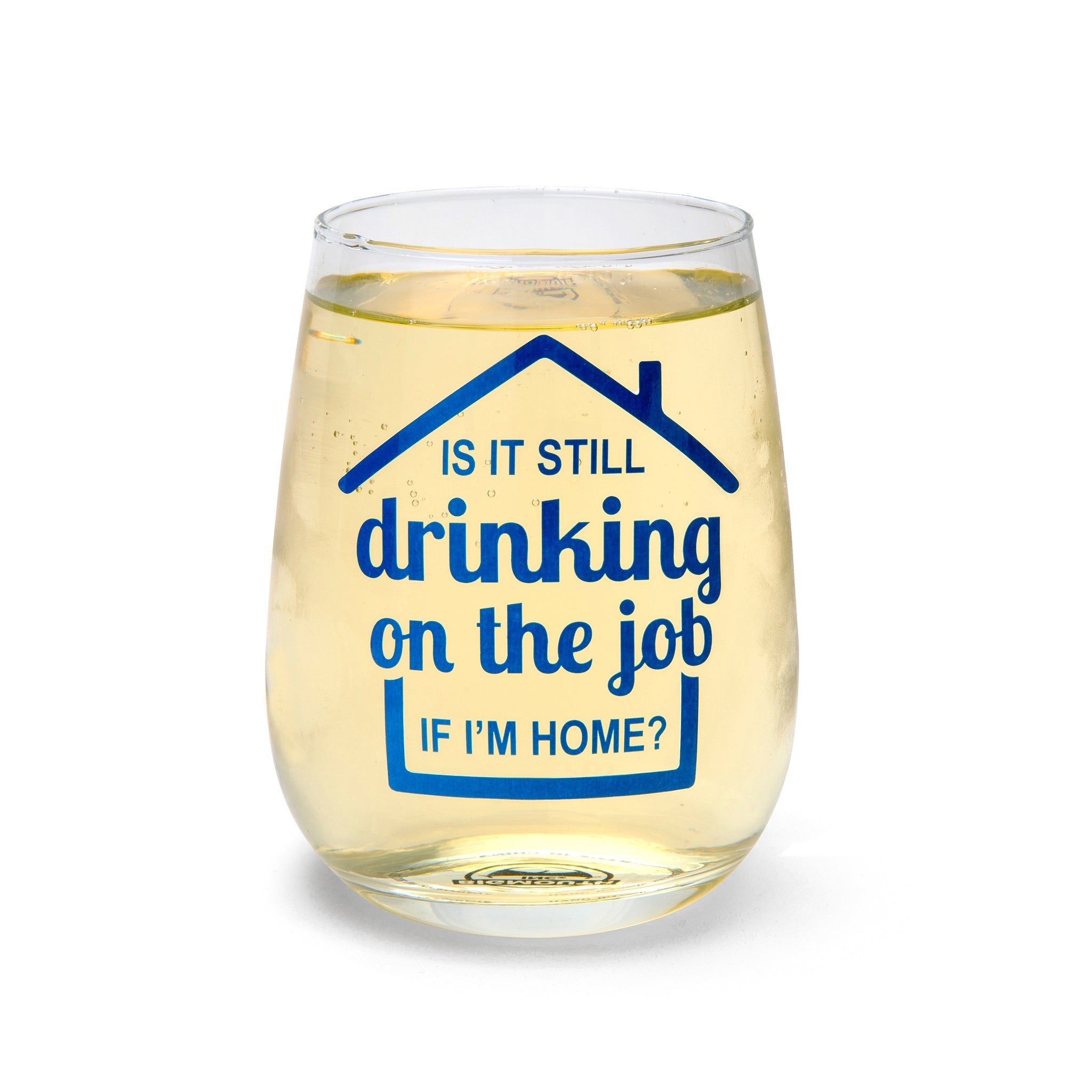 BigMouth Inc Beach | Drinking on Job Wine Glass