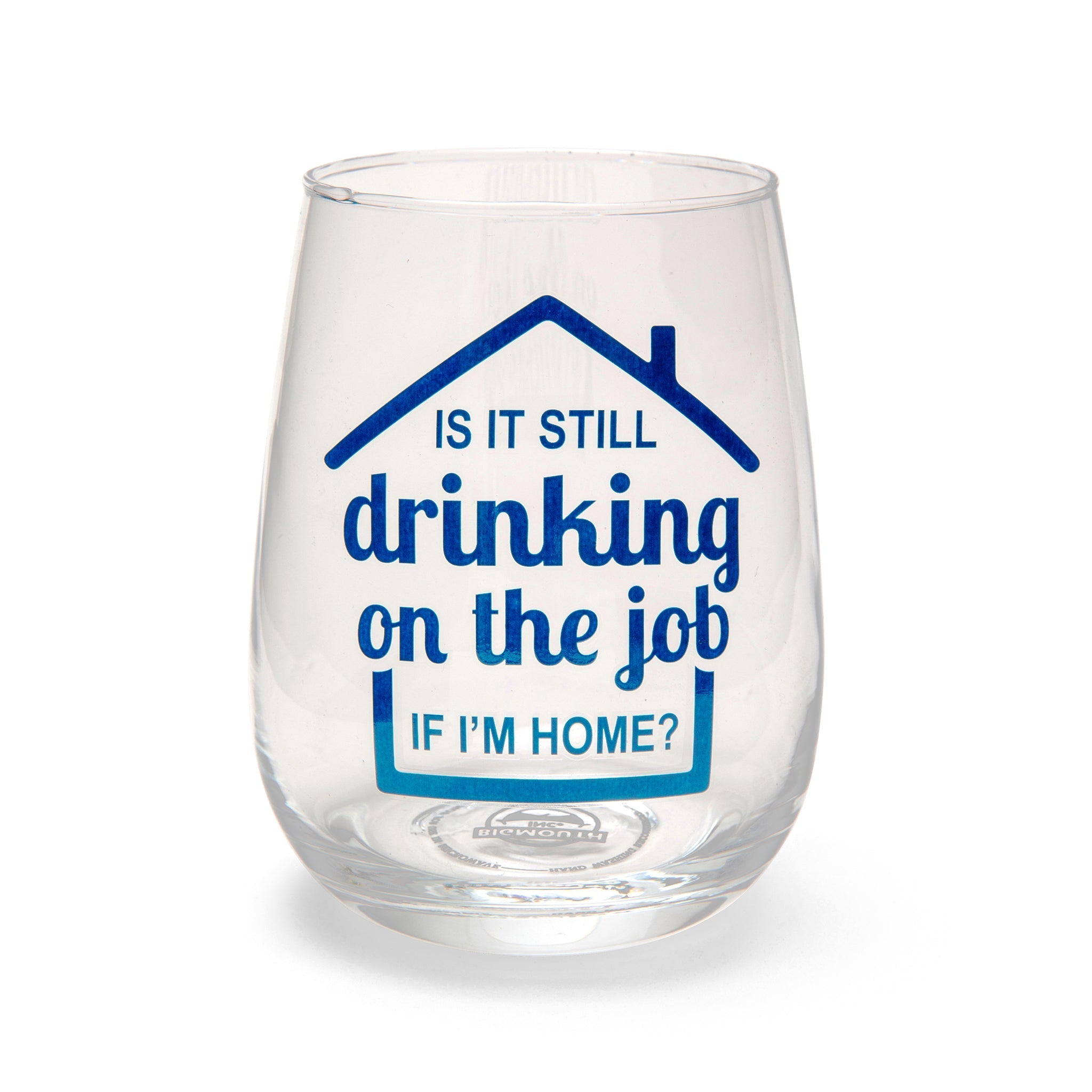 BigMouth Inc Beach | Drinking on Job Wine Glass
