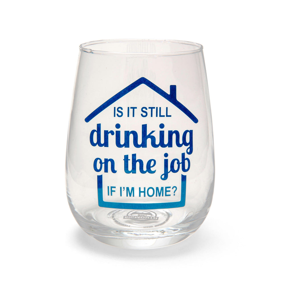 BigMouth Inc Beach | Drinking on Job Wine Glass
