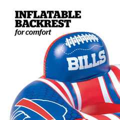 BigMouth Inc Collabs|Pool | Buffalo Bills 42 in Pool Float with cupholder and backrest