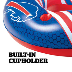 BigMouth Inc Collabs|Pool | Buffalo Bills 42 in Pool Float with cupholder and backrest