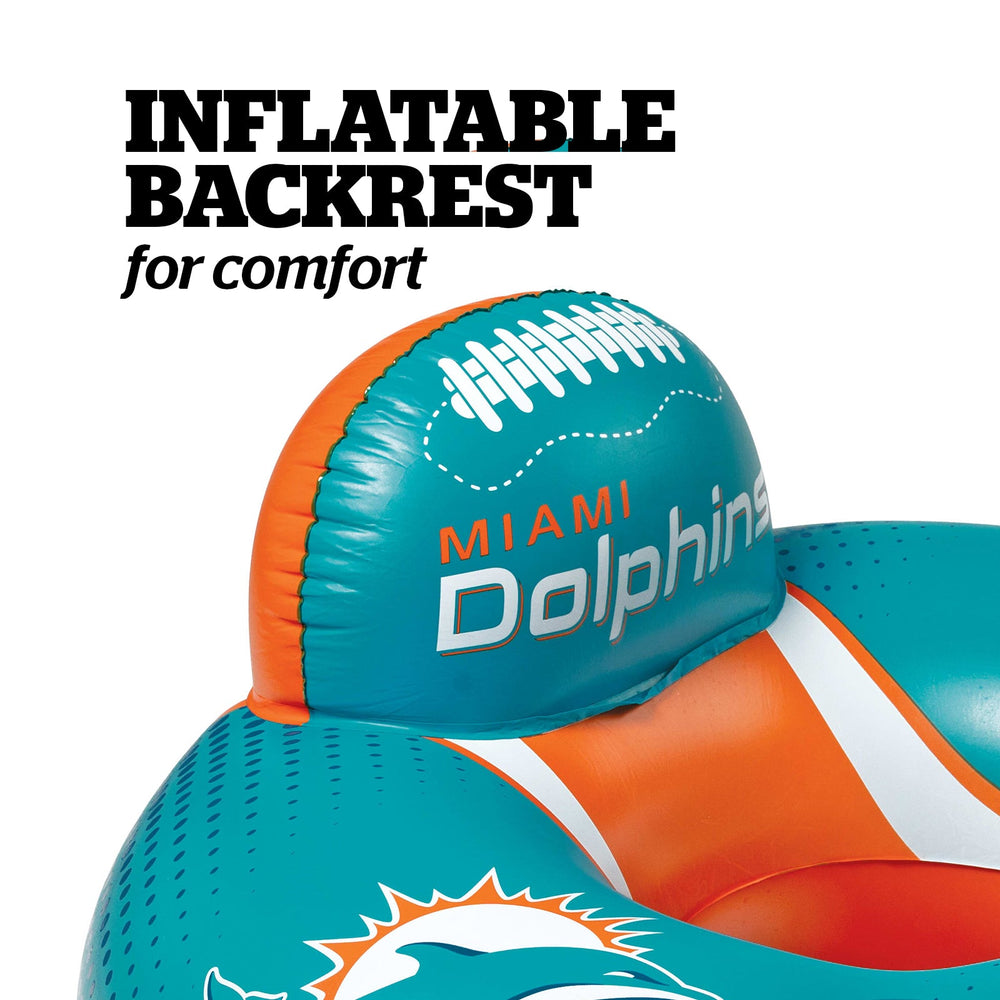 BigMouth Inc Collabs|Pool | Miami Dolphins 42 in Pool Float with cupholer and backrest