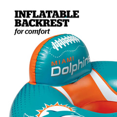 BigMouth Inc Collabs|Pool | Miami Dolphins 42 in Pool Float with cupholer and backrest