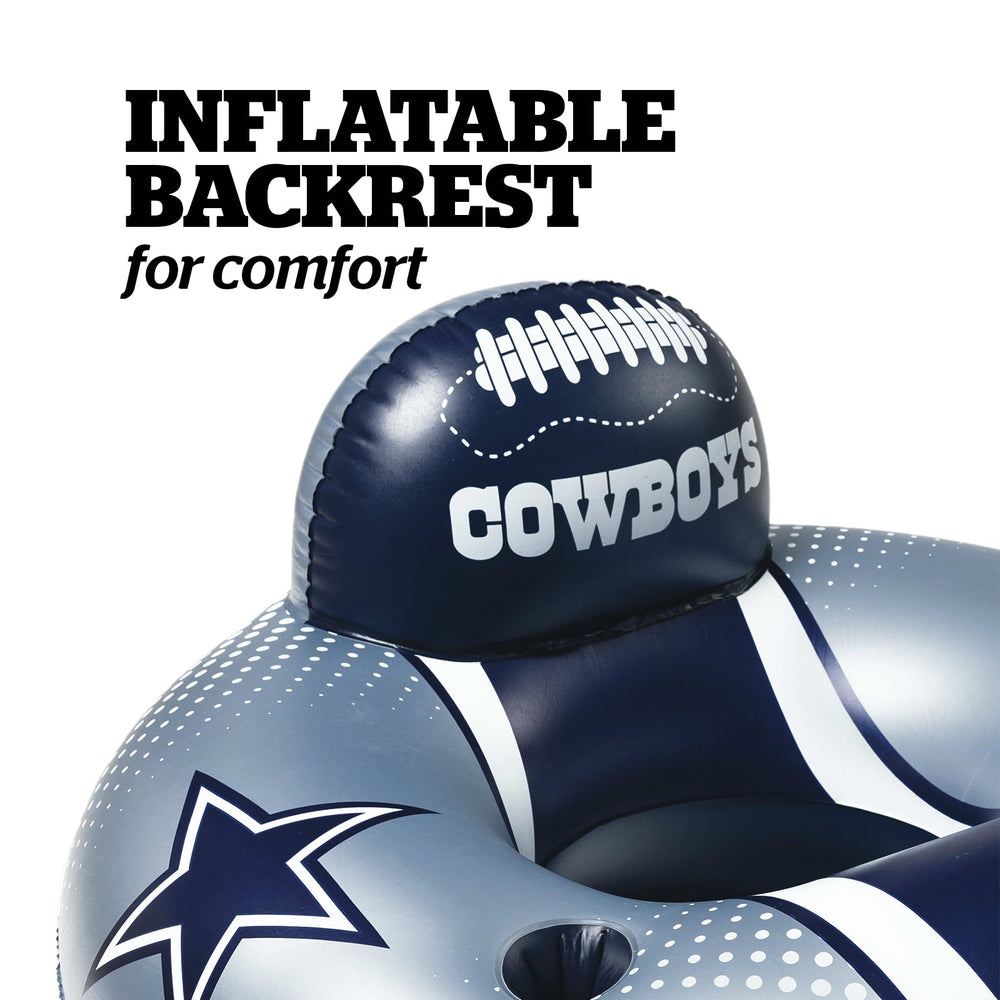 BigMouth Inc Collabs|Pool | Dallas Cowboys 42 in Pool Float with cupholder and backrest