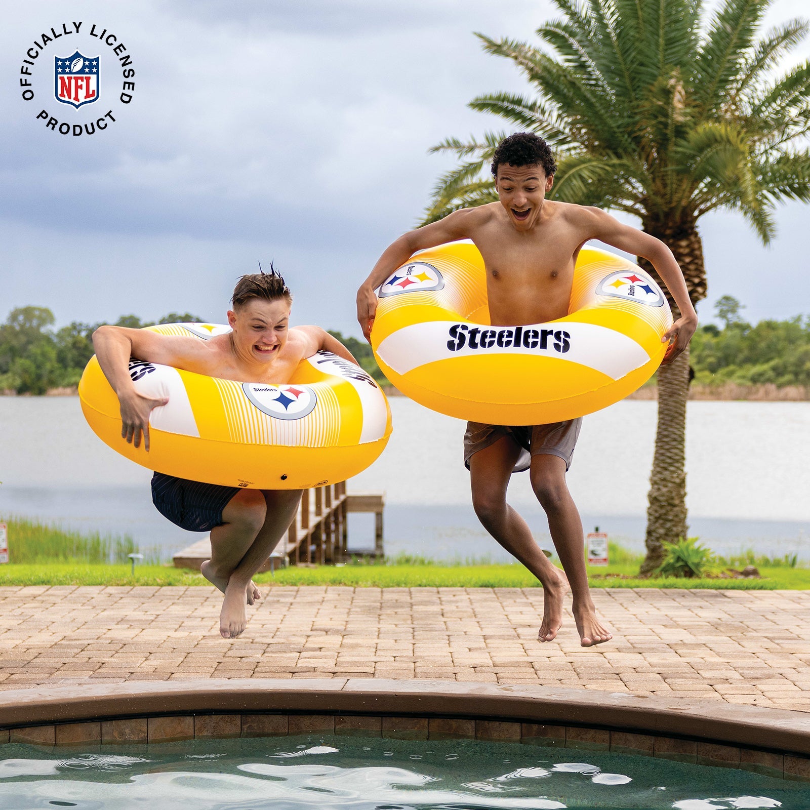 BigMouth Inc Collabs|Pool | Pittsburgh Steelers 36 in ring pool float