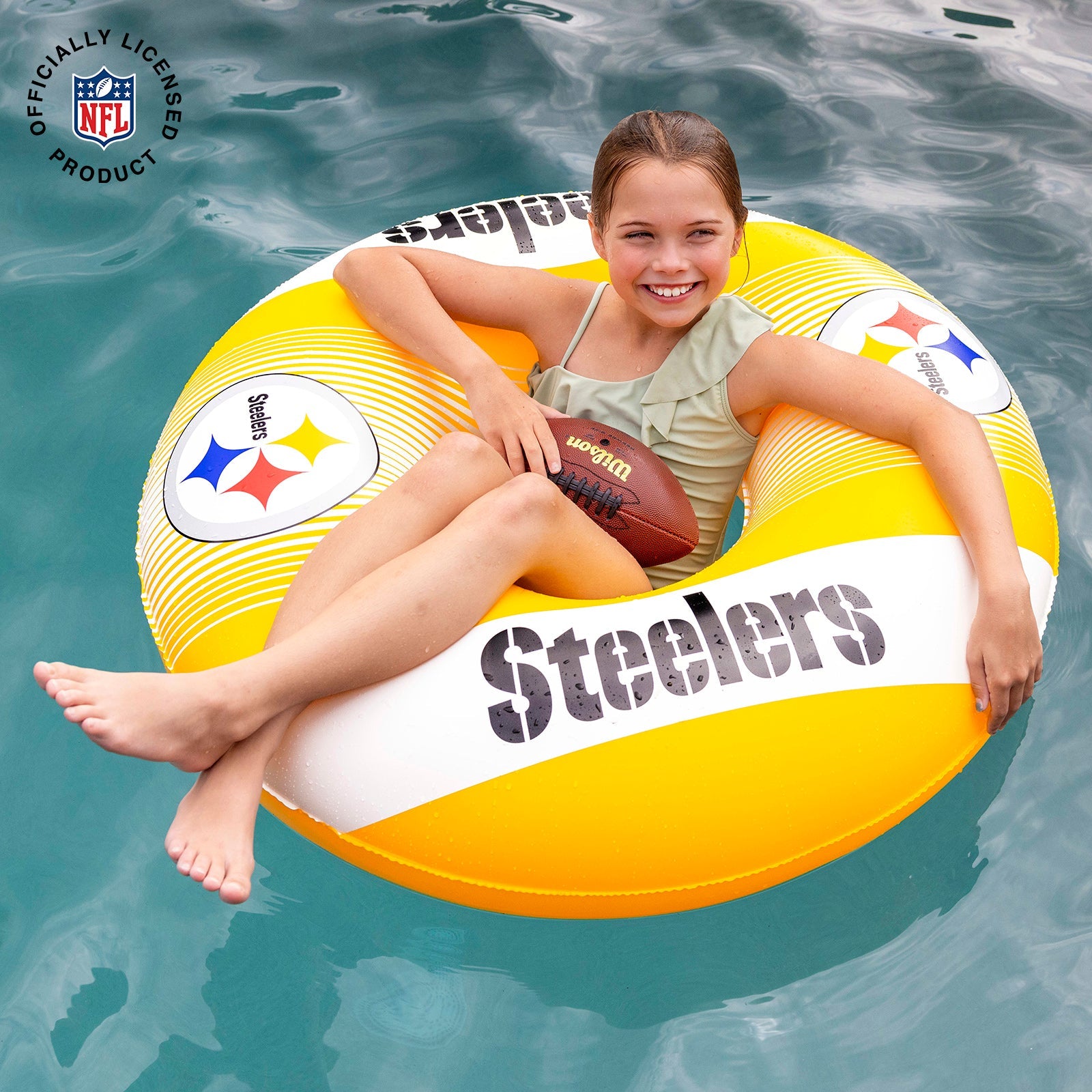 BigMouth Inc Collabs|Pool | Pittsburgh Steelers 36 in ring pool float