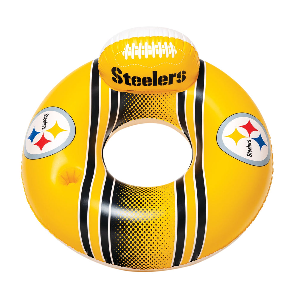 BigMouth Inc Collabs|Pool | Pittsburgh Steelers 42 in Pool Float with cupholder and backrest