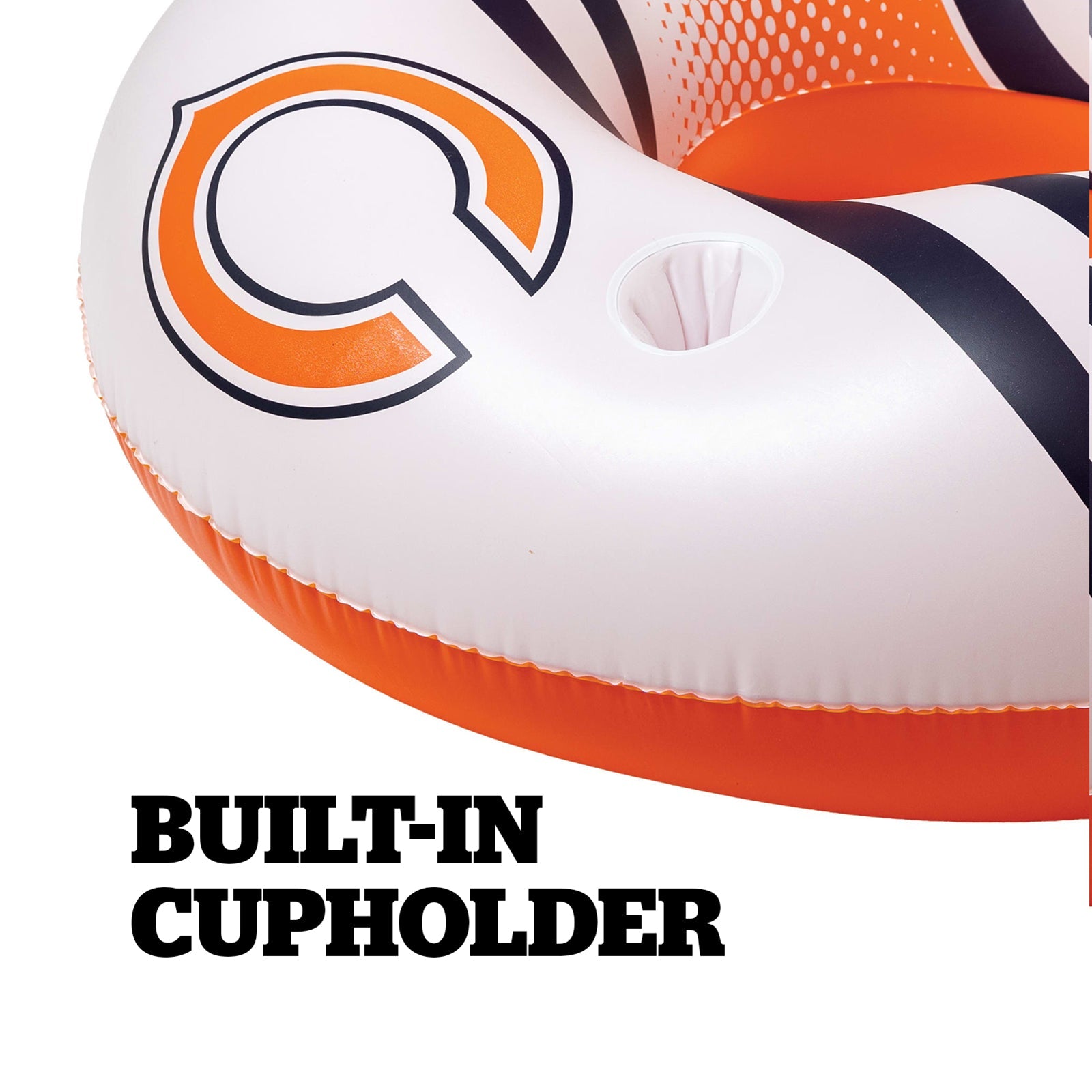 BigMouth Inc Pool|Collabs | Chicago Bears 42 in Pool Float with cupholder and backrest