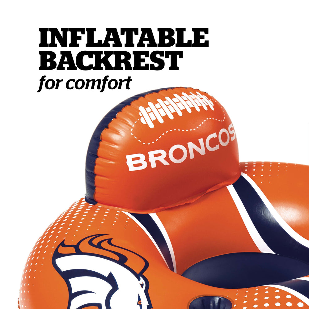 BigMouth Inc Pool|Collabs | Denver Broncos  42 in Pool Float with cupholder and backrest