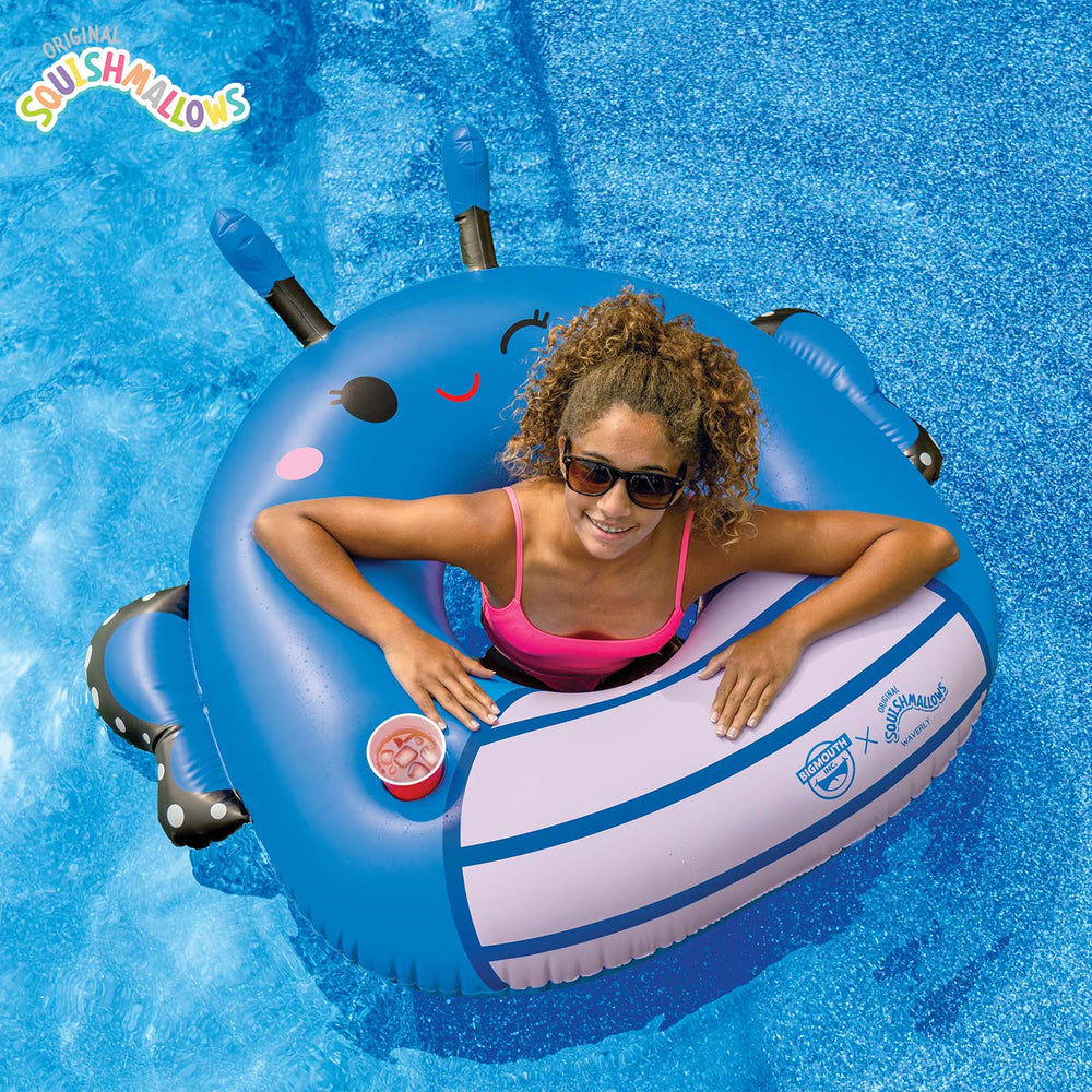BigMouth Inc Pool|Collabs | Squishmallows Waverly the Butterfly 42 inch pool float with cupholder