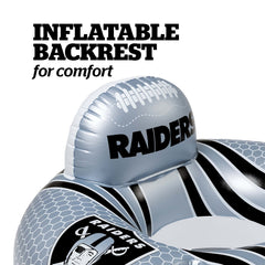 BigMouth Inc Pool|Collabs | Las Vegas Raiders 42 in Pool Float with cupholder and backrest