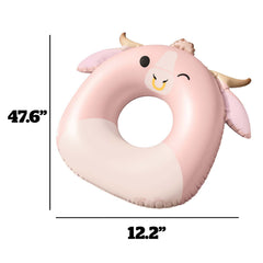 BigMouth Inc Pool|Collabs | Squishmallows Howland the Cow 36 in Ring Pool Float