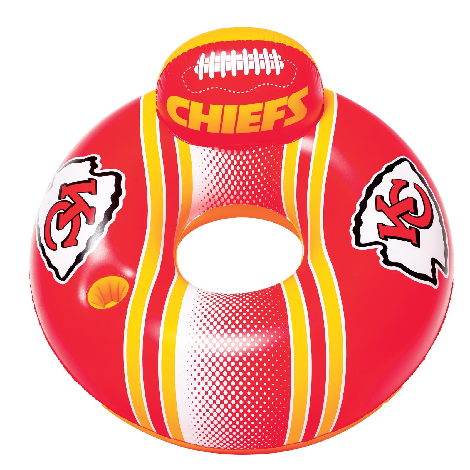 BigMouth Inc Pool|Collabs | Kansas City Chiefs 42 in Pool Float with cupholder and backrest