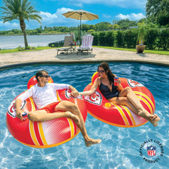 BigMouth Inc Pool|Collabs | Kansas City Chiefs 42 in Pool Float with cupholder and backrest