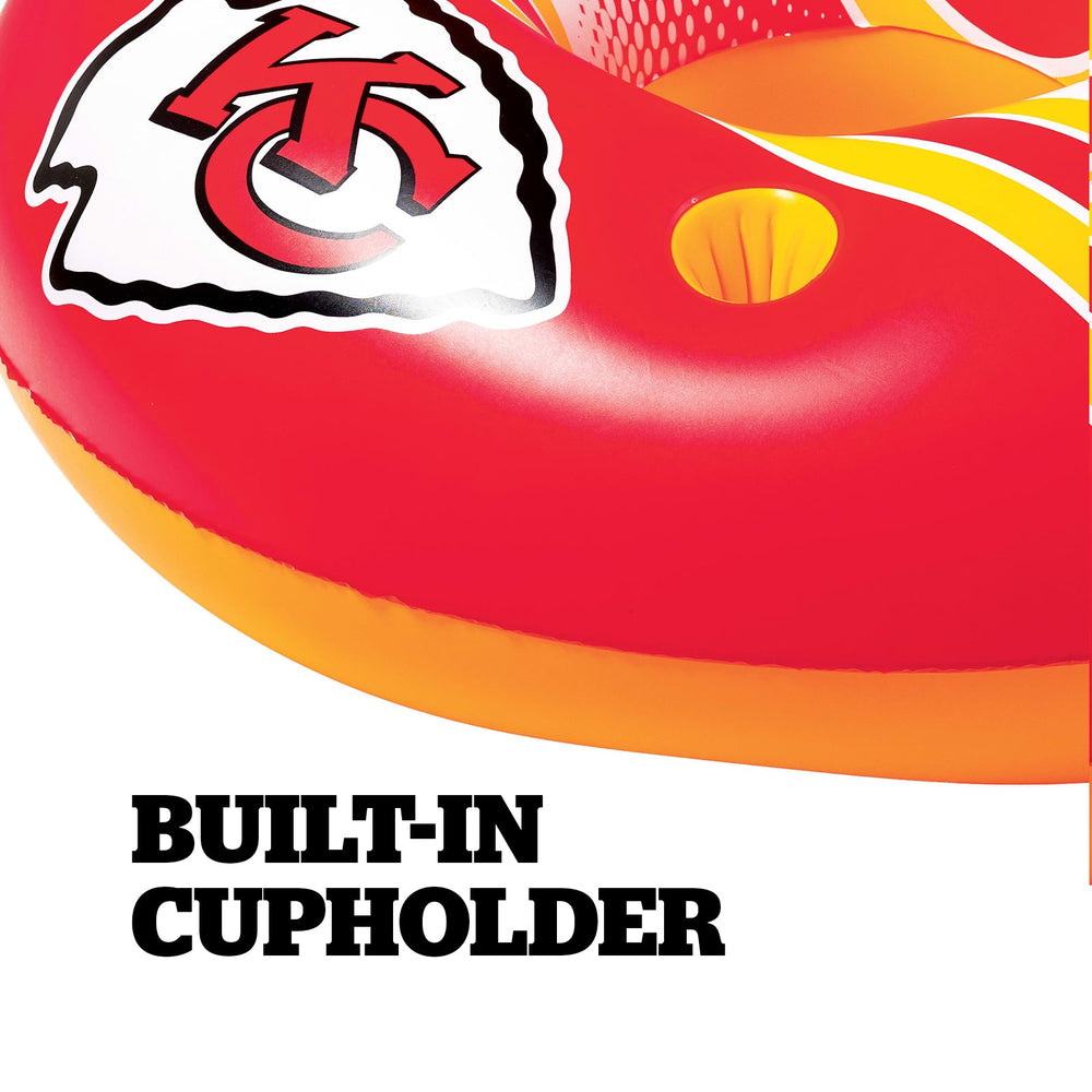 BigMouth Inc Pool|Collabs | Kansas City Chiefs 42 in Pool Float with cupholder and backrest