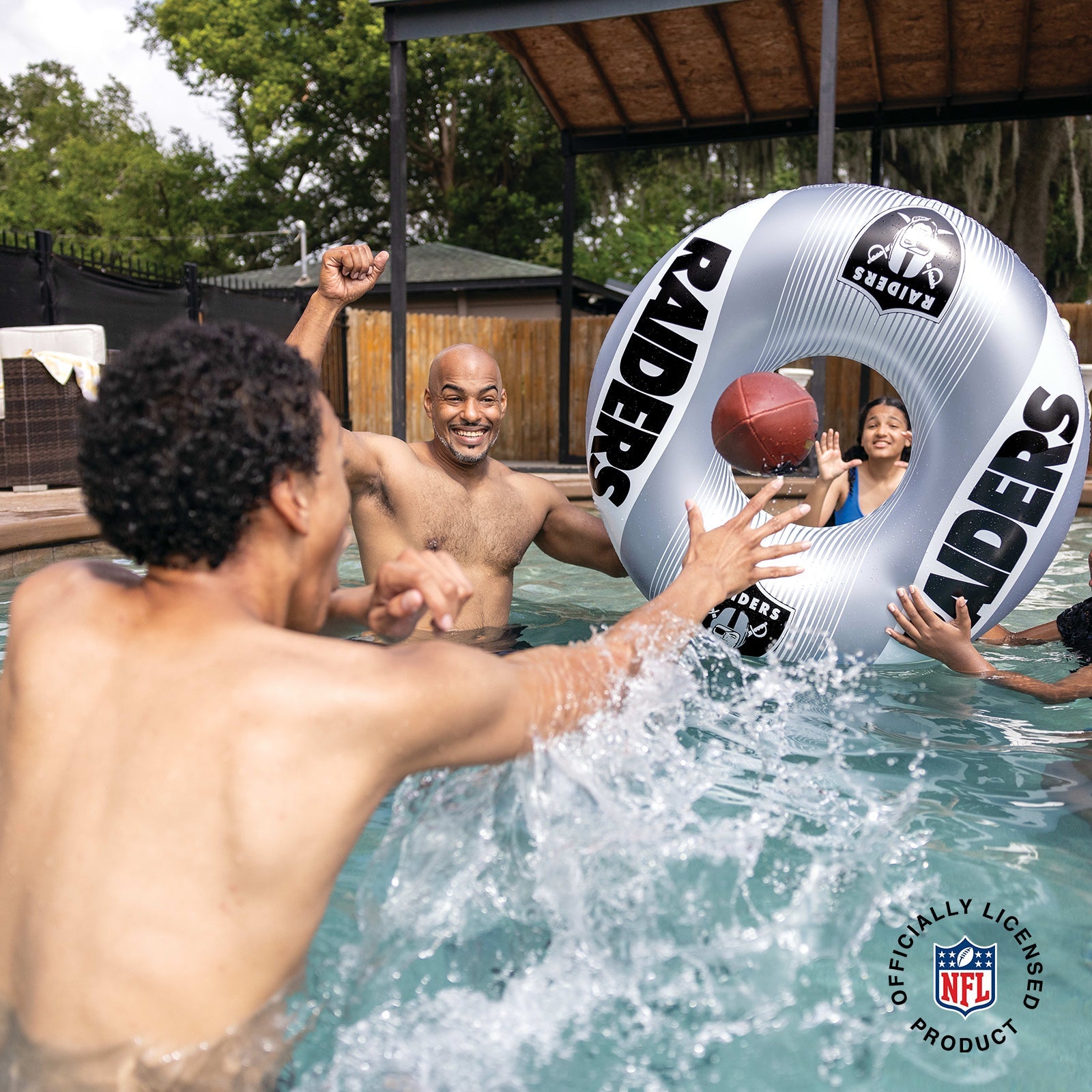 BigMouth Inc Pool|Collabs | Las Vegas Raiders 36 in ring pool float