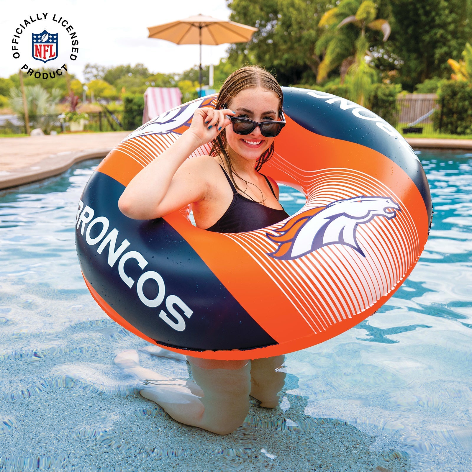 BigMouth Inc Pool|Collabs | Denver Broncos 36 in ring pool float
