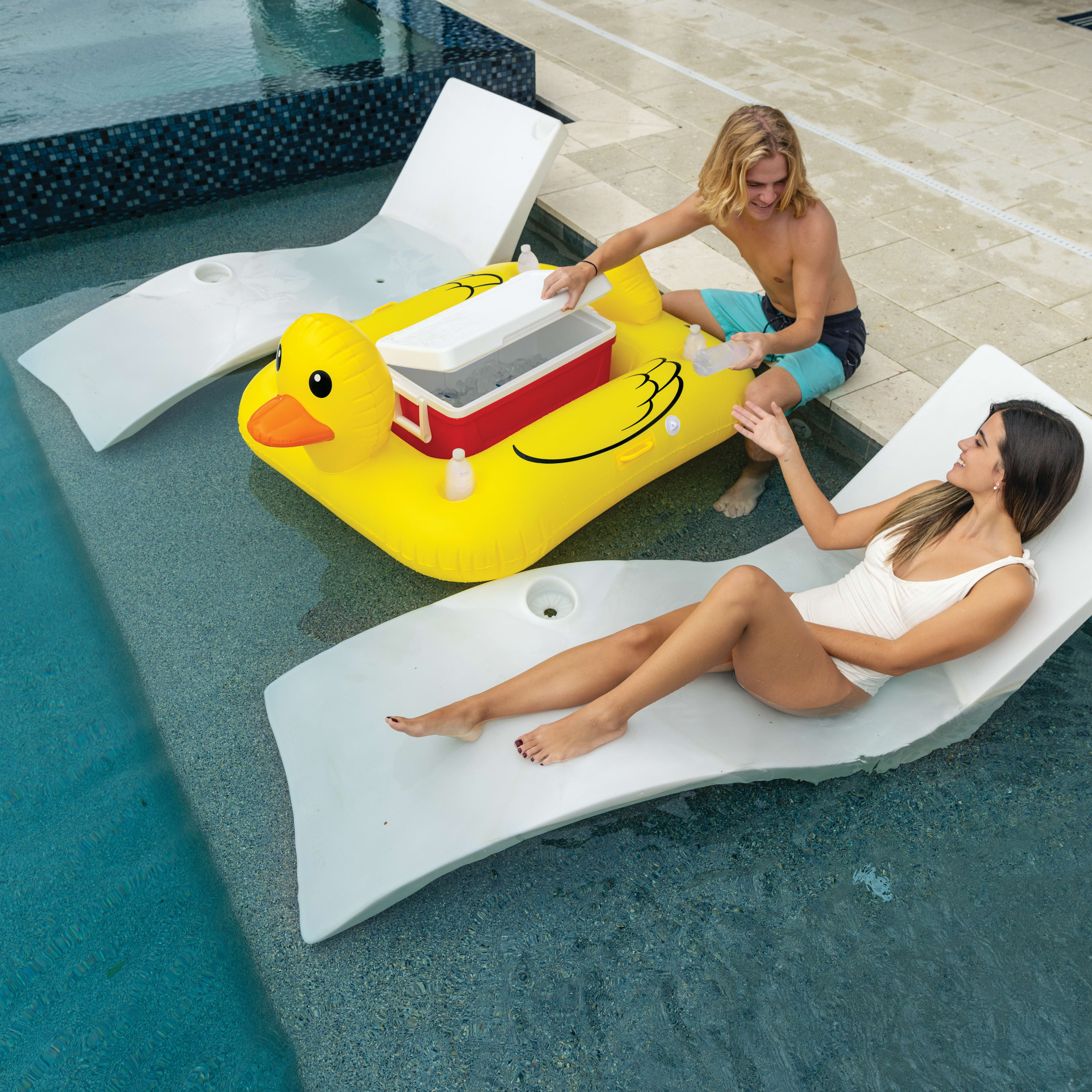 BigMouth Inc Pool | Floating Rubber Duck  Beverage Cooler