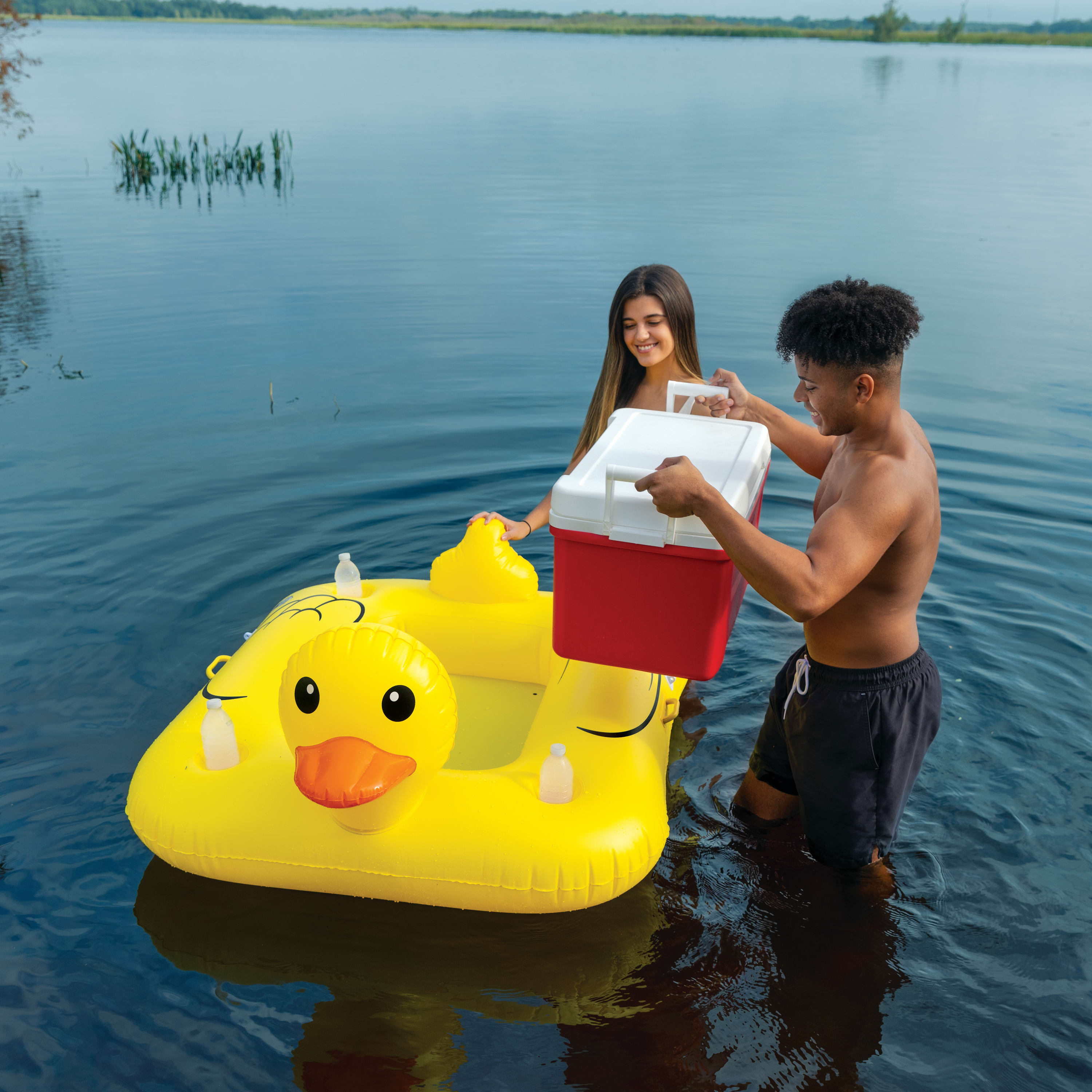 BigMouth Inc Pool | Floating Rubber Duck  Beverage Cooler
