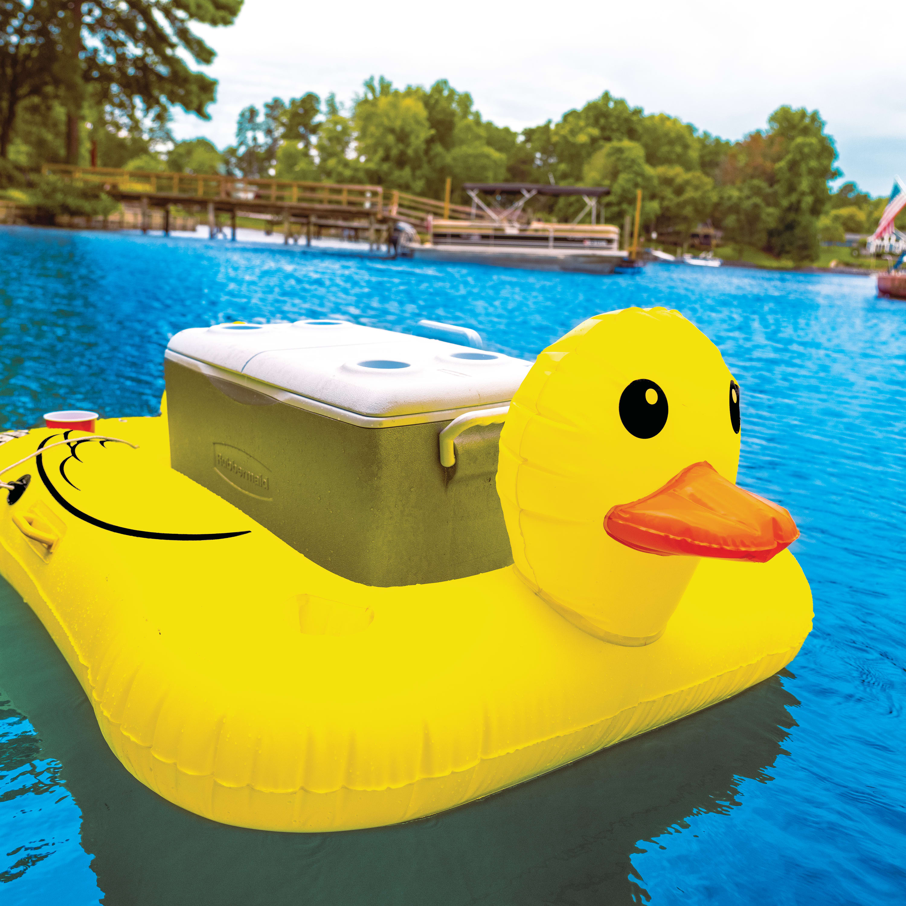 BigMouth Inc Pool | Floating Rubber Duck  Beverage Cooler
