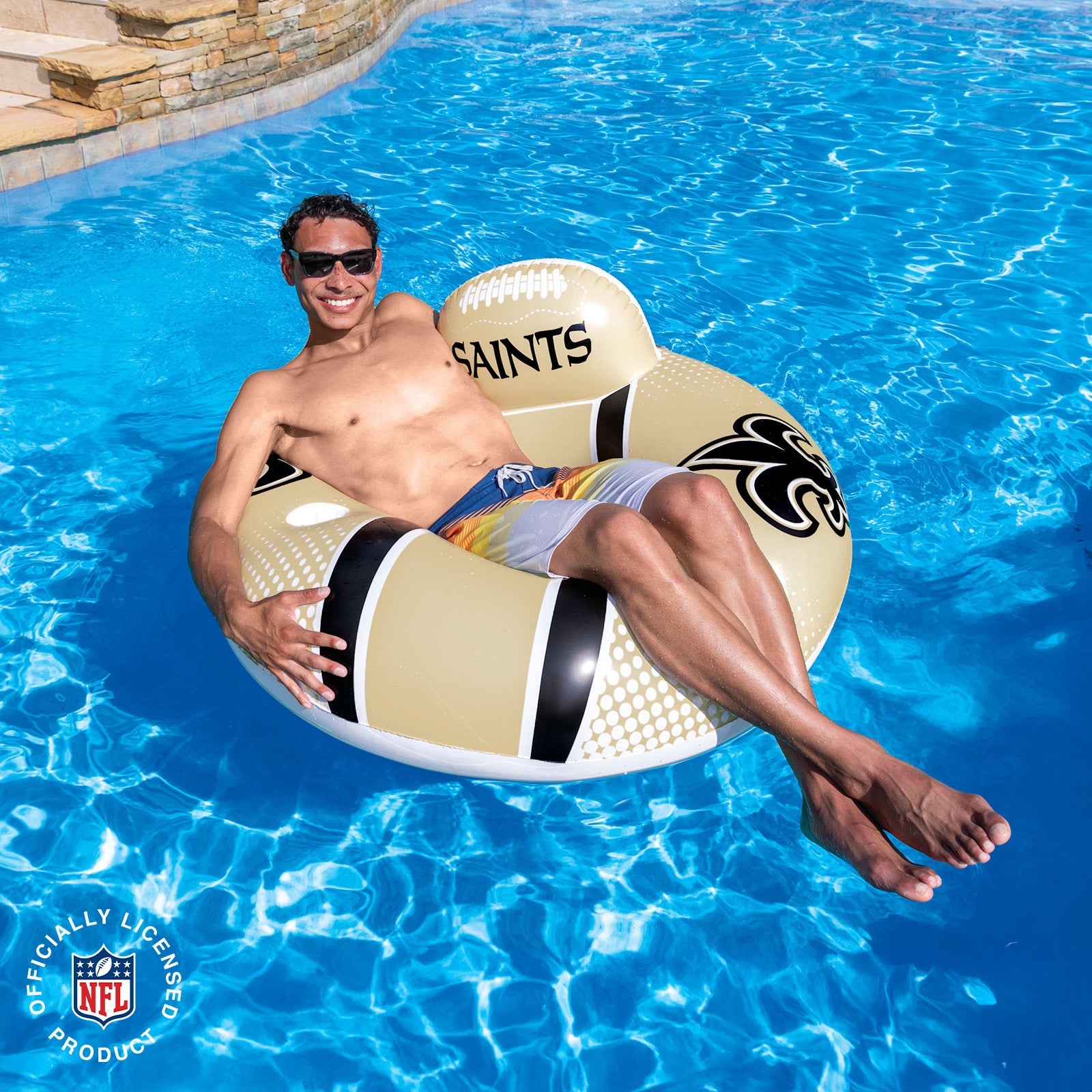 BigMouth Inc Pool|Collabs | Deluxe NFL Pool Float – New Orleans Saints Edition