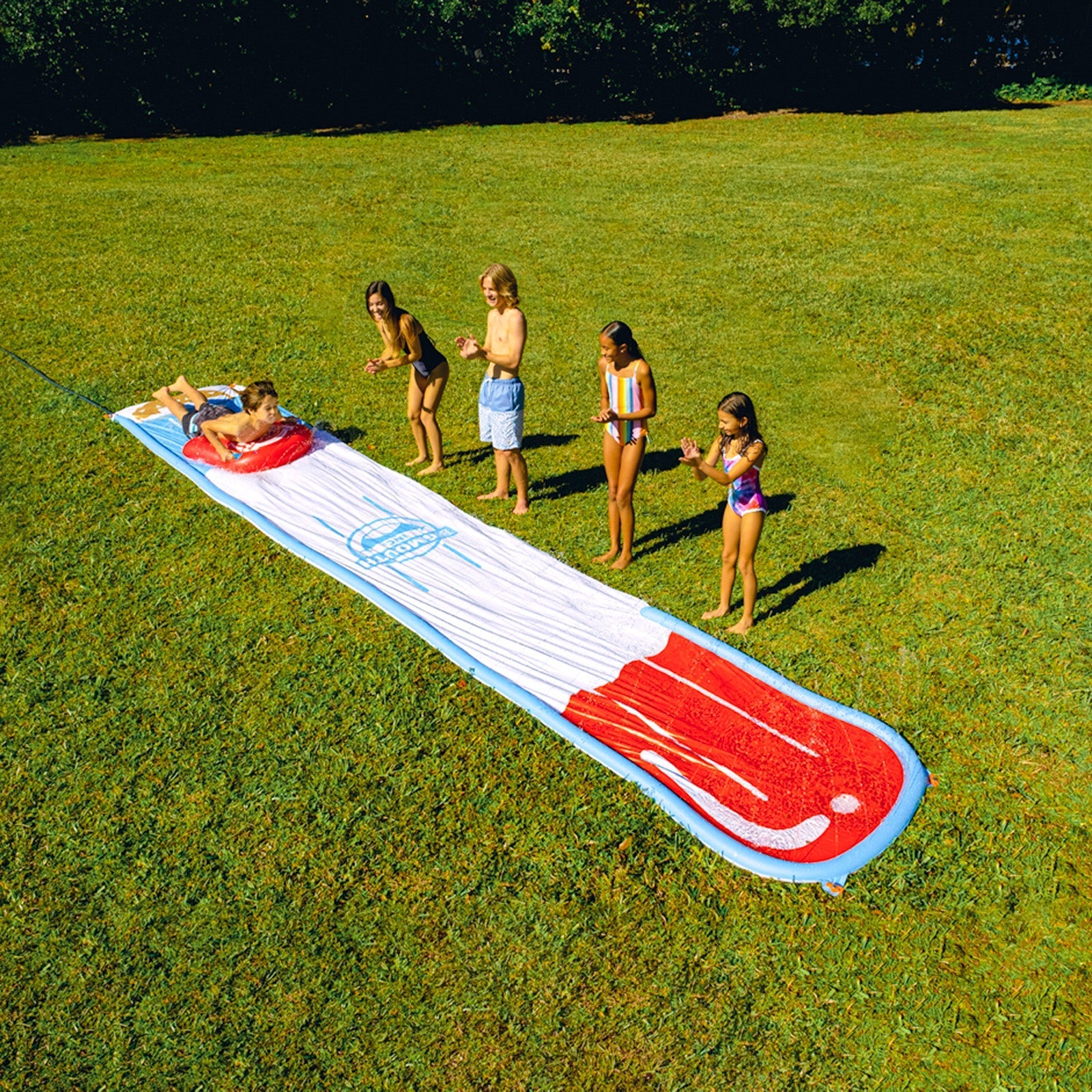 BigMouth Inc Pool | Splash Slides - Red White and Blue Pop slide