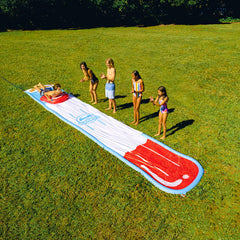 BigMouth Inc Pool | Splash Slides - Red White and Blue Pop slide