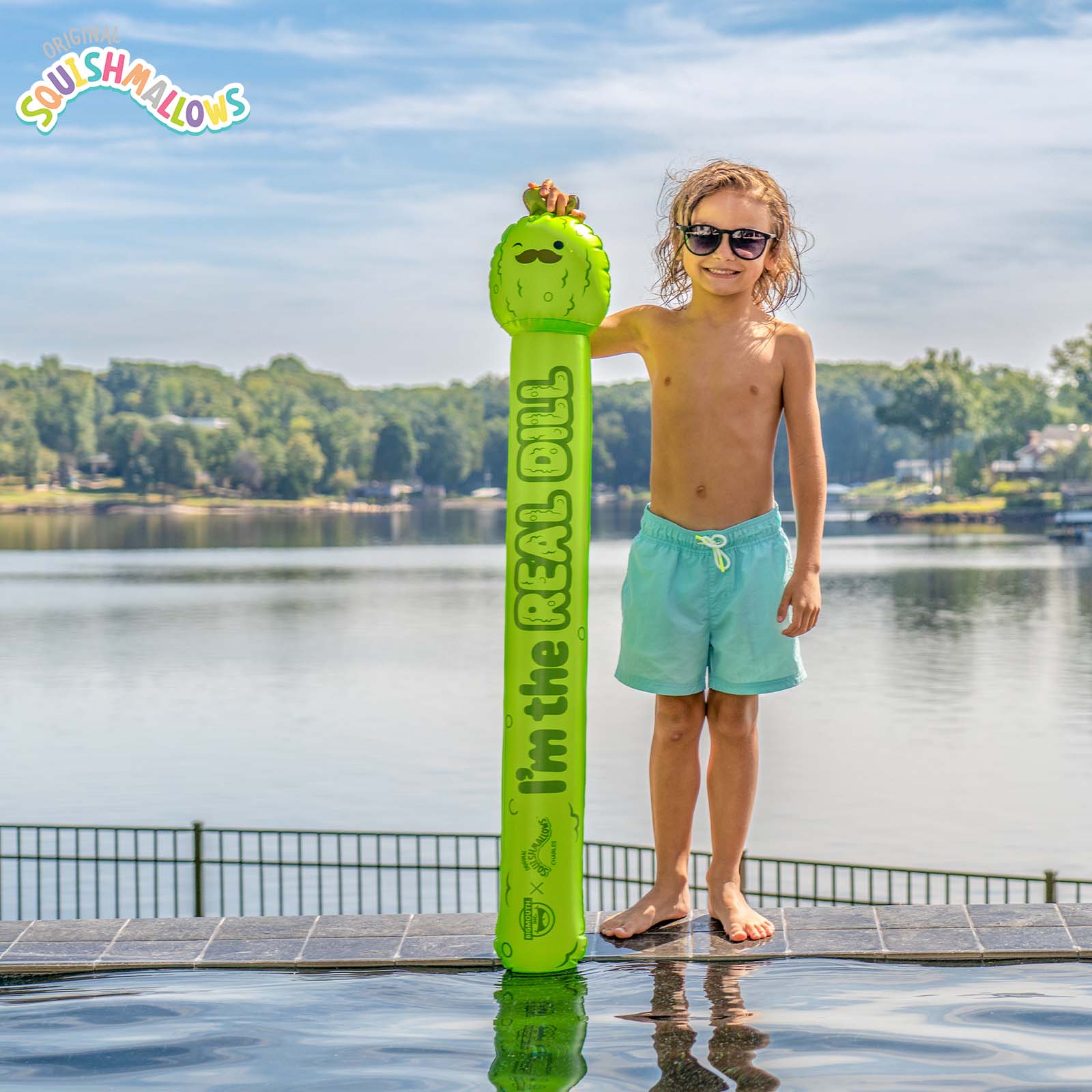 BigMouth Inc Pool|Collabs | Squishmallows Charles the Pickle Pool Noodle
