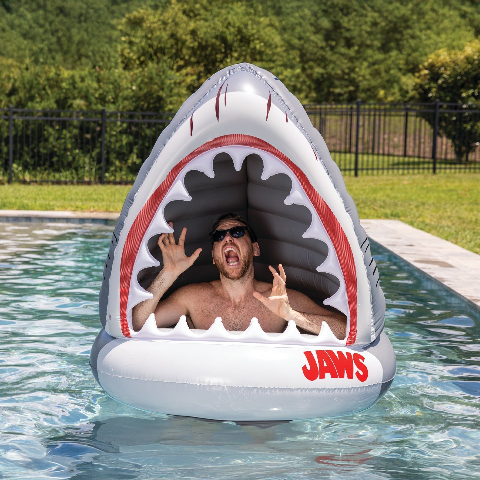 BigMouth Inc Pool | JAWs 50th Anniversary Giant Shark Pool Float