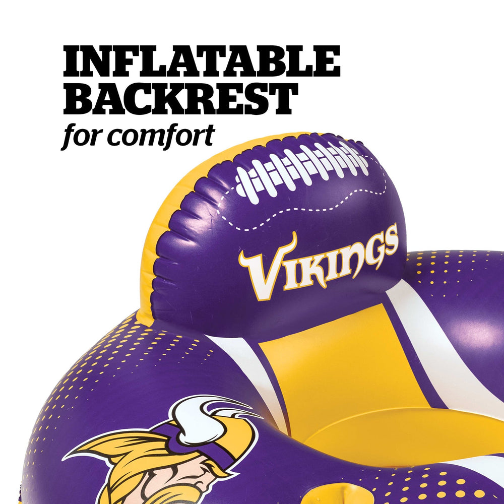 BigMouth Inc Pool|Collabs | Minnesota Vikings 42 in Pool Float with cupholder and backrest