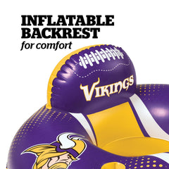 BigMouth Inc Pool|Collabs | Minnesota Vikings 42 in Pool Float with cupholder and backrest